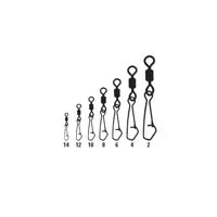 Mustad Rolling Swivel Round Eye With Hook Snap